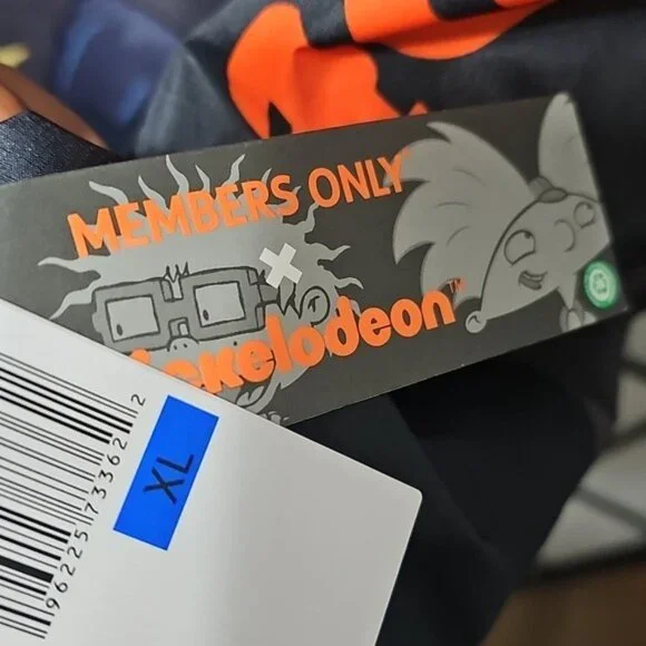 Members Only x Nickelodeon SpongeBob & More Gray Jacket Cartoon Graphics XL New - Picture 8 of 11